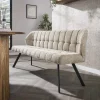 Esstischbank Polsterbank Raster 180 Industrial Boucle Sand-Vintagehaus Online
