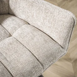 Esstischbank Polsterbank Raster Strukturstoff 180 Industrial Sand-Vintagehaus Sale