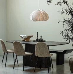 Esstischbank Sitzbank Japandi Lox 180 cm Mangholz schwarz-WOOOD Clearance