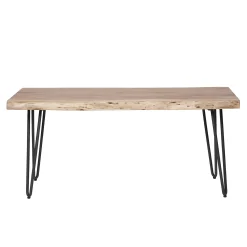 Esstischbank Sitzbank Palu Industrial Massivholz Baumkante 100-Vintagehaus New