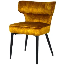 Esstischstuhl Esszimmerstuhl Zinno Gold-Braun-PTMD New