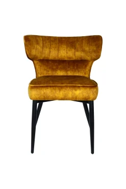 Esstischstuhl Esszimmerstuhl Zinno Gold-Braun-PTMD New