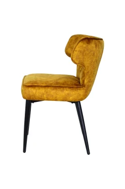 Esstischstuhl Esszimmerstuhl Zinno Gold-Braun-PTMD New