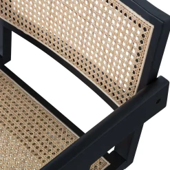 Esszimmer-Set Tripoli Massivholztisch, Bank & zwei Stühle schwarz-WOOOD Outlet