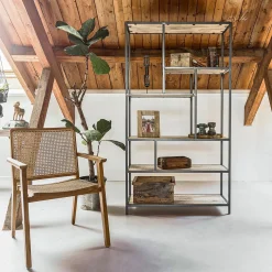 Esszimmerstuhl Armlehnstuhl Nova Teak Rattan Wiener Geflecht-Raw Materials Clearance