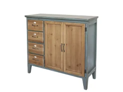 Französische Kommode Florence Vintage Opalfarben Holzfront-Chic Antique Hot