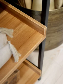 Französisches Standregal Hochregal Bücherregal Raphaël Vintage 6 Holzböden 210/100-Chic Antique Discount