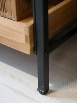 Französisches Standregal Hochregal Bücherregal Raphaël Vintage 6 Holzböden 210/100-Chic Antique Discount