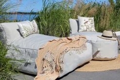 Garten Lounger Tagesbetten Outdoor Doppelliege Beige-Chic Antique Online