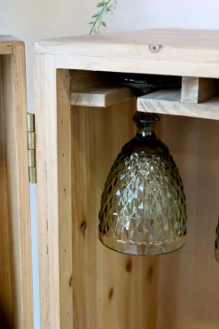 Hausbar Barschrank Squares Recyceltes Holz-Chic Antique Discount