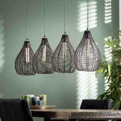Hängelampe 4 Drops Wire Industrial Metalldraht-Vintagehaus Lampen Sale