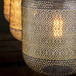 Hängelampe Etch Boho Oriental Metall 3er-Vintagehaus Lampen Online