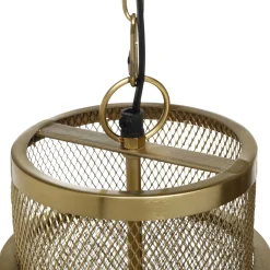 Hängelampe Golden Mesh Industrial Metall-PTMD New