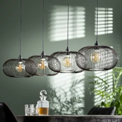 Hängelampe Industrial Kupferdraht Twist 4x Ø 35cm-Vintagehaus Lampen Sale