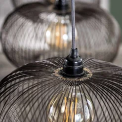 Hängelampe Industrial Kupferdraht Twist 4x Ø 35cm incl. Glühbirnen-Vintagehaus Lampen Sale