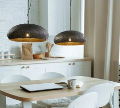 Hängelampe Vintage Punch Industrial Dots 2 Schirme Metall Ø 53 cm-Vintagehaus Lampen Clearance