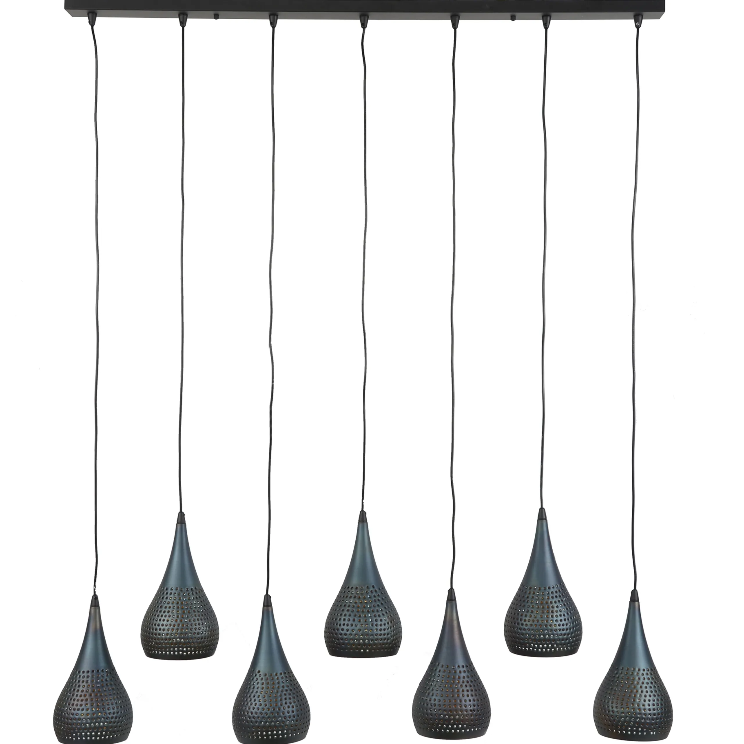 Hängelampe Vintage Tropfen Industrial Dots 7 Schirme Ø 15cm-Vintagehaus Lampen Clearance