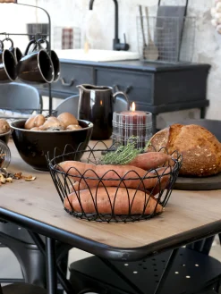 Industrial Esstisch Easy Slim Metall Holz 200/80-Chic Antique