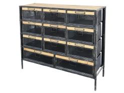 Industrial Factory Kommode Clément 11 Schübe-Chic Antique