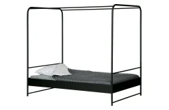 Industrial Himmelbett Metallbett Koje Schwarz Metall 120-Vintagehaus Best