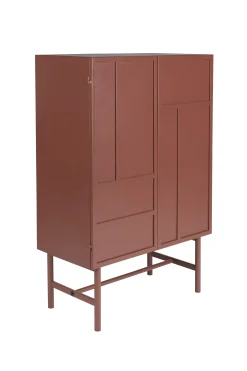 Industrial Schrank Hochkommode Davis Metall Rostrot-Vintagehaus Hot