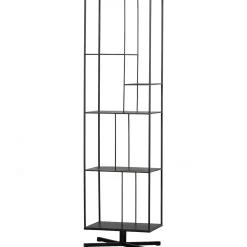 Industrial Standregal Bücherregal Jiske Schwarz Metall 180-WOOOD Hot