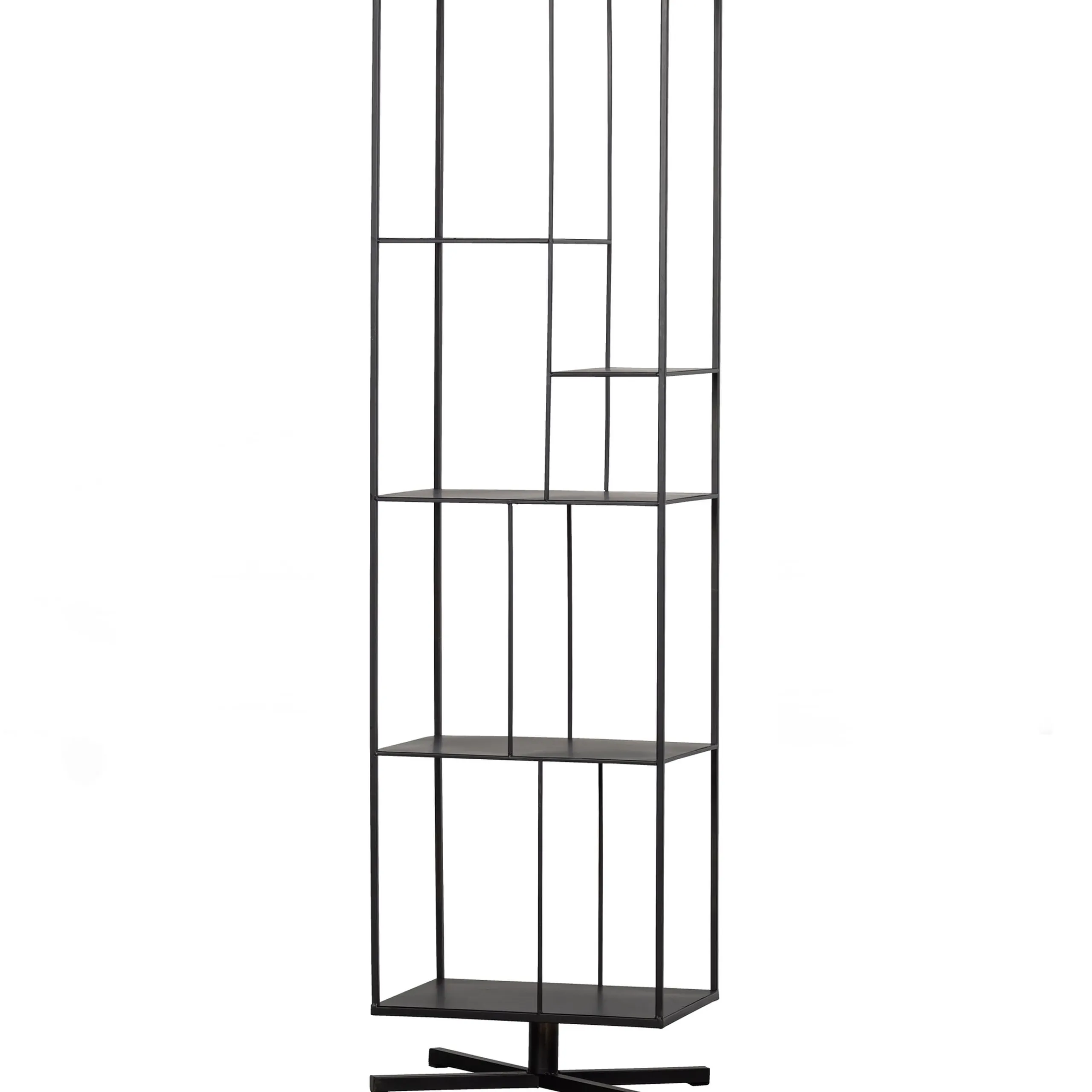 Industrial Standregal Bücherregal Jiske Schwarz Metall 180-WOOOD Hot