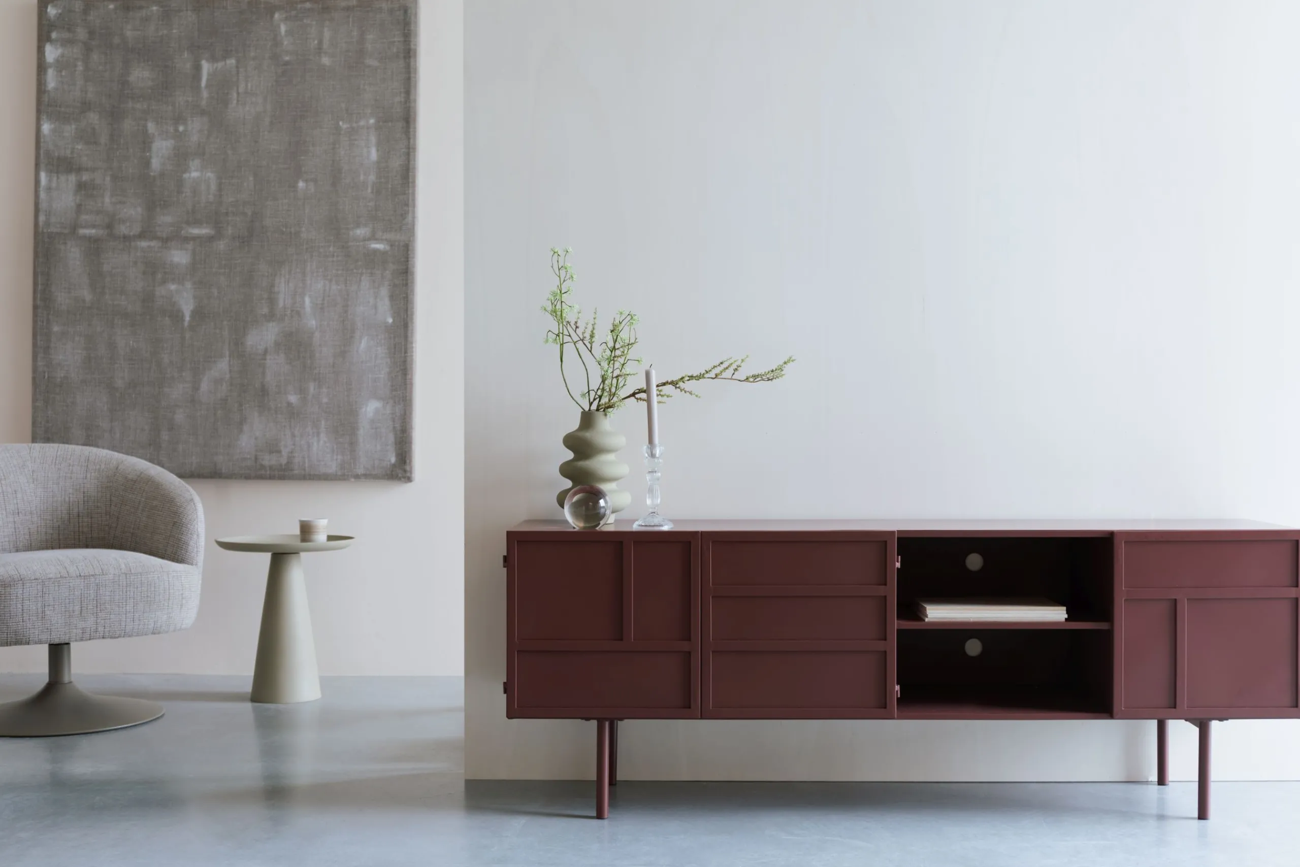 Industrial TV-Board Lowboard Davis Metall Rostrot-Vintagehaus Sale