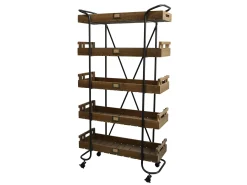 Küchenregal Blumenregal Industrial Landhaus Cornwall Metall-Chic Antique Hot