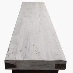 Konsolentisch Esstisch 170/40 Markttisch Vintage Klapptisch Weiß-Raw Materials Online