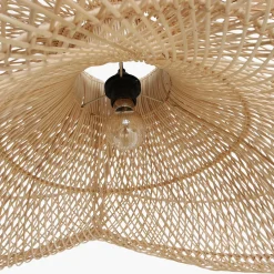 Lampenschirm Maze Boho Organic Rattan Webbing-PTMD Discount