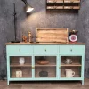 Landhaus Sideboard Provence Metallkorpus Holz Azure 160 - Ausstellungsstück-Vintagehaus Online