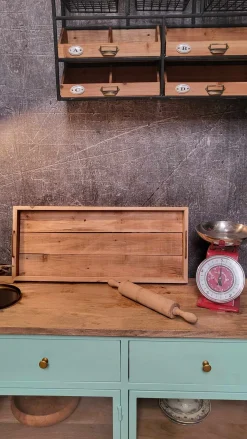 Landhaus Sideboard Provence Metallkorpus Holz Azure 160 - Ausstellungsstück-Vintagehaus Online