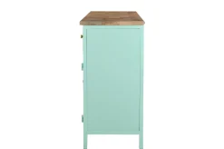 Landhaus Sideboard Provence Metallkorpus Holz Azure 160 - Ausstellungsstück-Vintagehaus Online