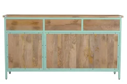 Landhaus Sideboard Provence Metallkorpus Holz Azure 160 - Ausstellungsstück-Vintagehaus Online