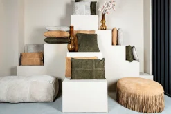 Lederkissen Colby Echtleder Camel L-PTMD