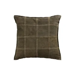 Lederkissen Colby Echtleder Waldgrün L-PTMD New