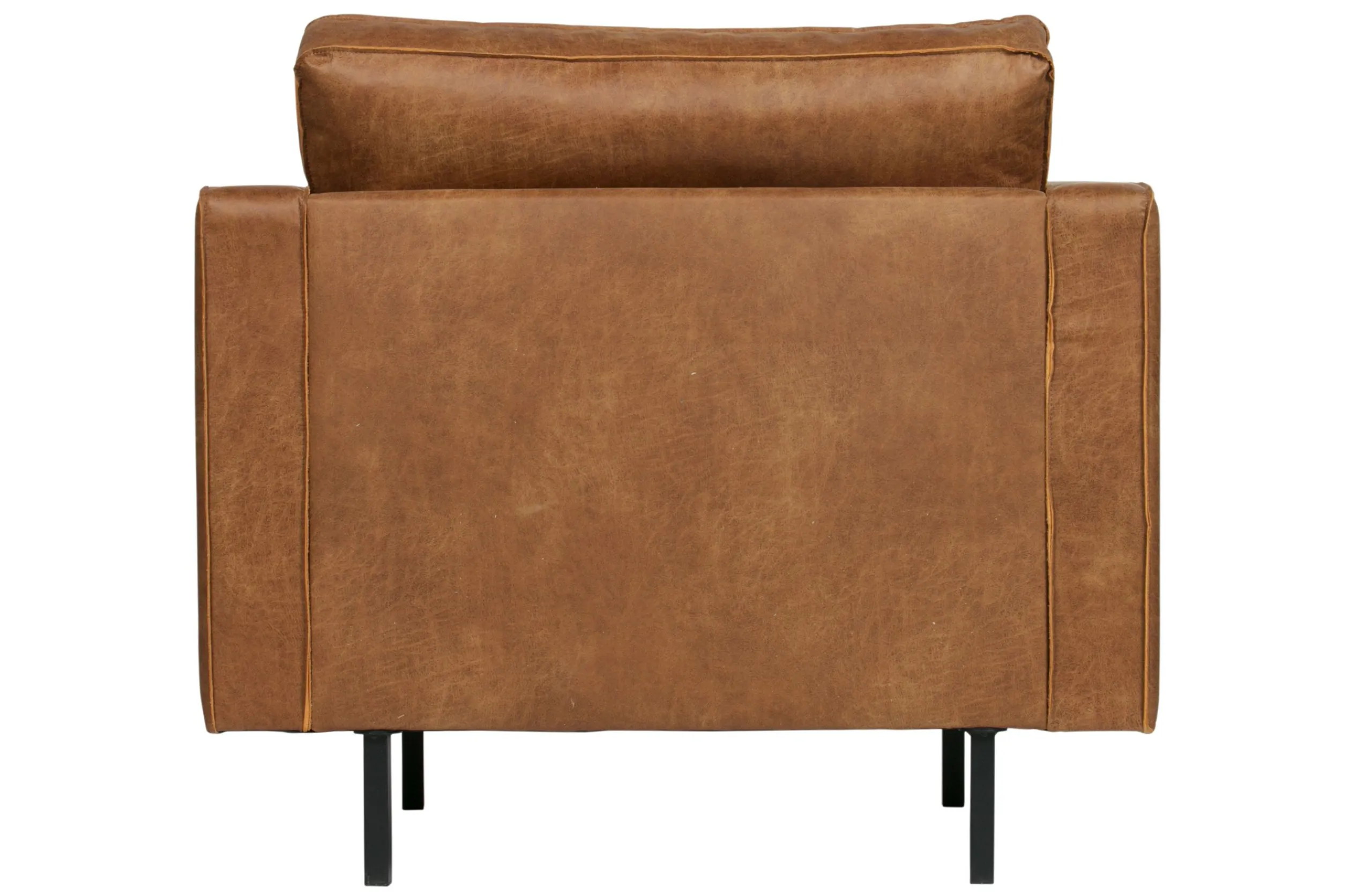 Ledersessel Rodeo Classic 1-Sitzer Cognac Chesterfield Wood-BePureHome Sale