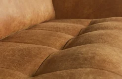 Ledersofa Classic Rodeo Chesterfield 3-Sitzer Cognac 275-BePureHome Discount