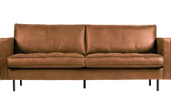 Ledersofa Classic Rodeo Chesterfield 2,5 Sitzer Cognac 230-BePureHome Sale