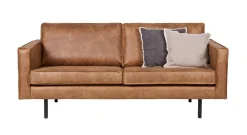 Ledersofa Rodeo 2,5-Sitzer Cognac 190-BePureHome Outlet