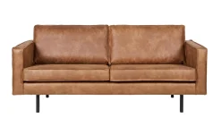 Ledersofa Rodeo 2,5-Sitzer Cognac 190-BePureHome Outlet