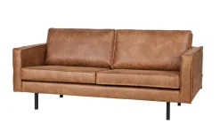 Ledersofa Rodeo 2,5-Sitzer Cognac 190-BePureHome Outlet