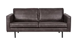 Ledersofa Rodeo 2,5-Sitzer Schwarz 190-BePureHome Online