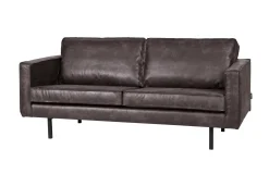 Ledersofa Rodeo 2,5-Sitzer Schwarz 190-BePureHome Online