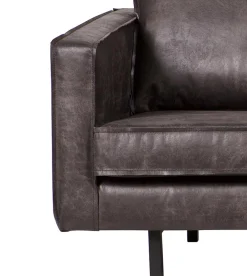 Ledersofa Rodeo 2,5-Sitzer Schwarz 190-BePureHome Online