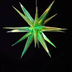 LED-Hängesterne 18 Spitzen inklusive Fernbedienung, Timer- und Dimmfunktion Grün-Vintagehaus Lampen Clearance