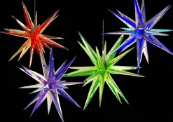 LED-Hängesterne 18 Spitzen inklusive Fernbedienung, Timer- und Dimmfunktion Grün-Vintagehaus Lampen Clearance