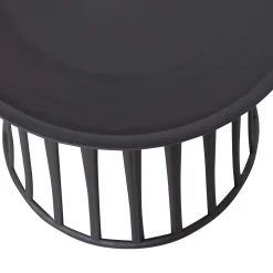 Outdoor Couchtisch Beistelltisch Boy Bliss Kunststoff Schwarz-WOOOD Clearance