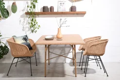 Outdoor Esstisch 210/100 Cabana PE-Rattan/Alu-Vintagehaus